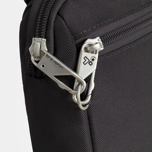 Vista 12 de Travelon Bandolera y cangurera convertible clásica antirrobo, Negro