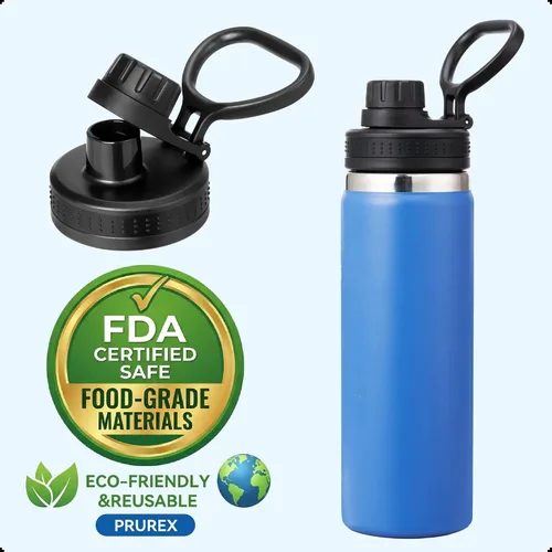 Vista 6 de Replacement Spout Lid for Hydro Flask Wide Mouth Bottles (12/16/18/22/32/40/64oz) – 2.28" Leak-Proof Sports Cap Accessory, Secure Fit