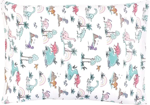 Vista 41 de Hudson Baby Funda de almohada unisex de algodón para bebé, Animal Adventure, talla única