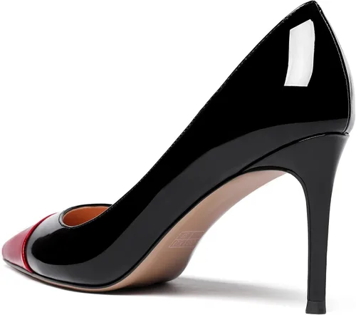 Vista 7 de WAYDERNS Zapatos de tacón alto con punta puntiaguda para mujer, de 3.5 pulgadas