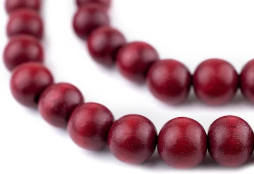 Vista 88 de TheBeadChest: cuentas de madera redondas naturales de 0.315 pulgadas, cuentas de madera sueltas espaciadoras para fabricar joyas, 4 tamaños