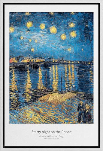 Vista 51 de SIGNWIN Lienzo enmarcado para pared, diseño de Vincent Van Gogh, un par de amantes, naturaleza, ilustraciones de área silvestre, bellas artes