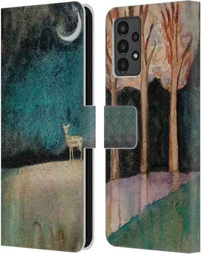 Vista 15 de Head Case Designs Officially Licensed Wyanne Half Light Nature 2 Leather Wallet Case Compatible with Samsung Galaxy A13 (2022)