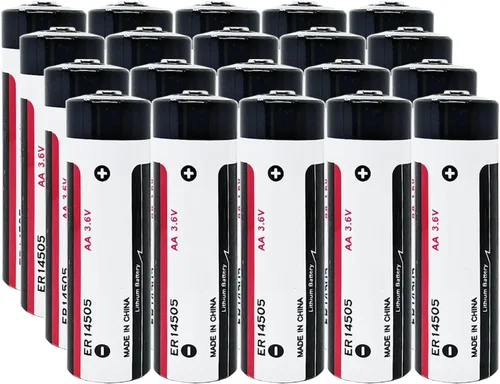 Vista 7 de Paquete de 4 baterías de litio ER14505 de 3.6 V tamaño AA de 2700 mAh batería de cloruro de tionilo (no recargable)..