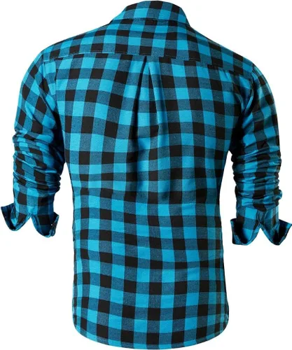 Vista 60 de JZS041, camisa de vestir de manga larga para hombre