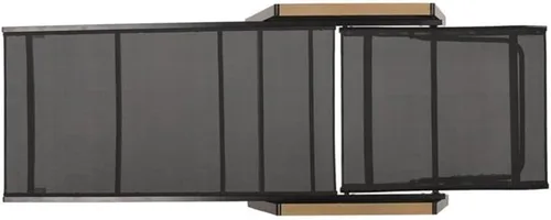 Vista 6 de Teresa - Tumbona de aluminio para exteriores con asientos de malla (juego de 4), color negro