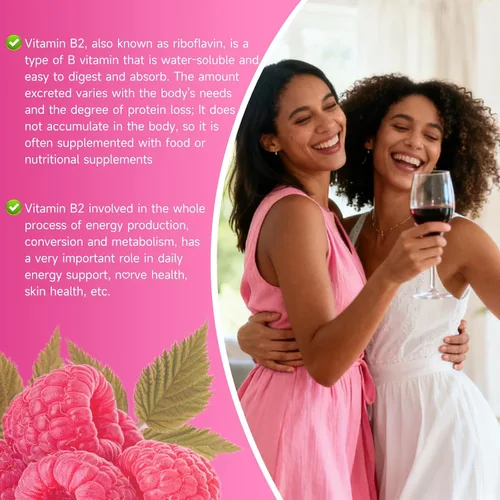 Vista 6 de Gomitas de vitamina B2 con riboflavina de 400 mg con magnesio para niños y adultos, gomitas B2 para apoyo del sistema nervioso y salud de la piel