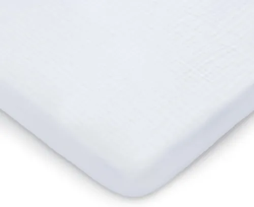 Vista 13 de Comfy Cubs Funda ajustable de muselina para cambiador, suave, transpirable y lavable, 100% algodón para la comodidad del bebé, ajuste universal