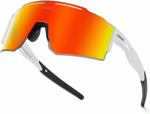 Vista 19 de Gafas de sol polarizadas deportivas para mujeres y hombres, UV400, gafas de ciclismo, béisbol, correr, pesca, al aire libre, resistentes al viento