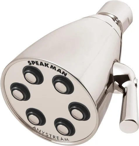 Vista 11 de Cabezal de ducha Speakman S-2252-BBZ Icon Anystream multifunción ajustable de latón macizo, 9.46 L/min, bronce cepillado