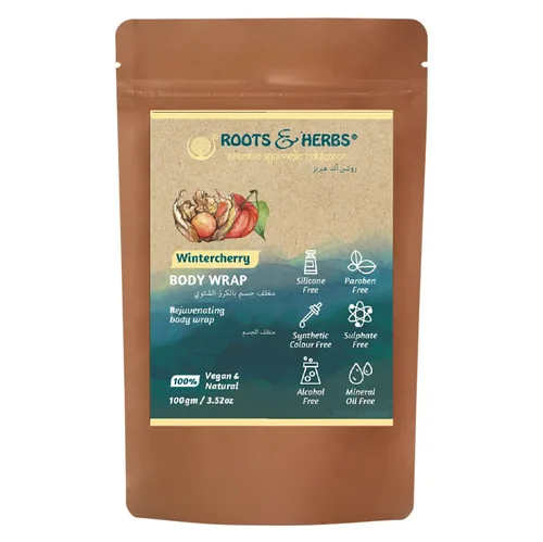 Vista 7 de ROOTS AND HERBS Jabón corporal en polvo ayurvédico, tratamiento natural, 100% vegano, carenado de gotukola, limpiador corporal en polvo, polvo
