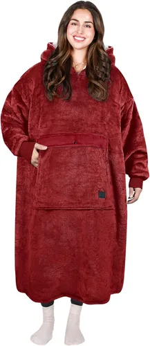 Vista 27 de Tirrinia - Sudadera con capucha de gran tamaño, manta de sherpa cómoda, reversible, gigante, para adultos, hombres, mujeres, adolescentes, esposa