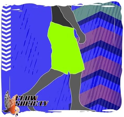 Vista 4 de Flow Society Home Run - Pantalones cortos deportivos para niños, pantalones cortos deportivos para gimnasio