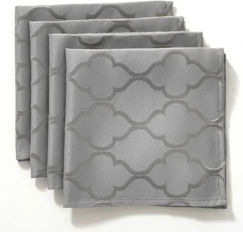 Vista 16 de SASTYBALE - Servilletas de poliéster jacquard de otoño 20x20 pulgadas - Patrón de flores, brillo otoñal, resistente a las arrugas y derrames