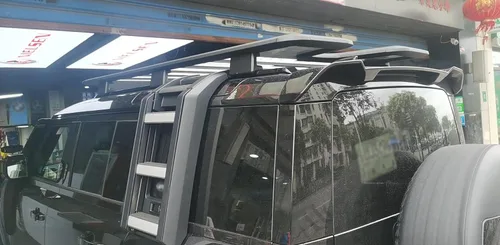 Vista 6 de Alerón trasero para maletero compatible con Land Rover Defender 2020-2025 90 110 130 L663 L851 ABS plástico