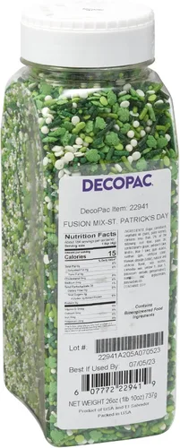 Vista 17 de DECOPAC Bloom Sweet Bloom Deluxe Fusion Mix, 26 onzas, chispas de caramelo elegantes en recipiente portátil, chispas comestibles para pasteles