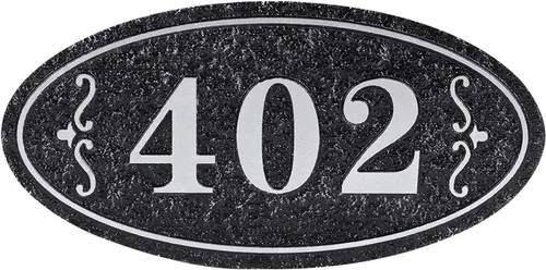 Vista 8 de Letrero personalizado con número de casa en 3D, placa de letrero personalizable con logotipo personalizado, placa de texto, pizarra, para interiores