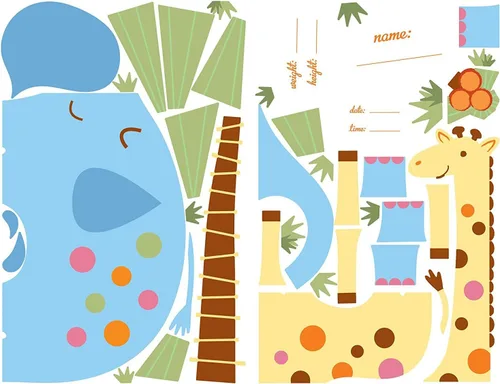 Vista 3 de RoomMates RMK2041SLM es a Baby Peel and Stick Giant Wall Stickers