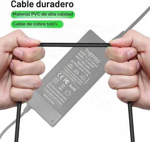 Vista 5 de THEPRO Cargador de batería de 54.6 V 2 A para batería de litio de 48 V, cargadores universales de adaptador de corriente de 54.6 V, conector de CC