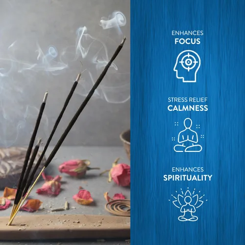 Vista 6 de Hem Incense-OM - Varitas de incienso (120 palitos en una caja) Frescura y meditación Artículos de habitación Puja para un entorno aromático