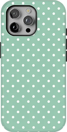 Vista 12 de Funda para iPhone 16 Pro Max con lunares, color negro y rosa Negro & Rosado