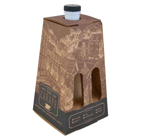 Vista 3 de Southern Champion Tray Kraft garrafa de bebidas, corrugado, capacidad de hasta 96 onzas, 4
