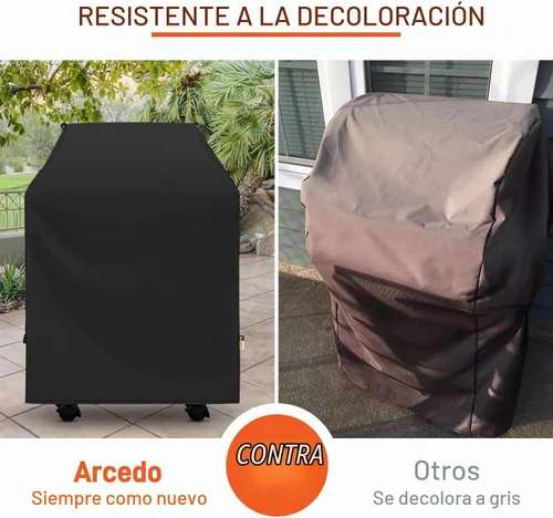 Vista 3 de Arcedo Cubierta para parrilla al aire libre de 32 pulgadas, resistente al agua, para parrilla de gas de 2 quemadores, cubiertas pequeñas