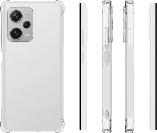 Vista 2 de USTIYA Funda para Redmi Note 12 Pro Plus Pro+Clear TPU Cuatro Esquinas Funda Protectora Transparente Suave
