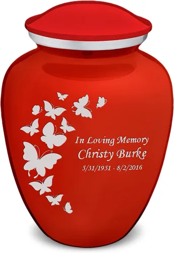 Vista 16 de Geturns Embrace Pequeñas Urnas Personalizadas de Mariposa para Cremación de Cenizas Humanas Urnas Funerarias Negras para Hombres y Mujeres 20 kg