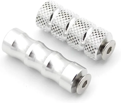 Vista 15 de Estriberas de freno para palanca de cambios de motocicleta con agujero de 0.236 in, pedal universal para retrasos, color negro