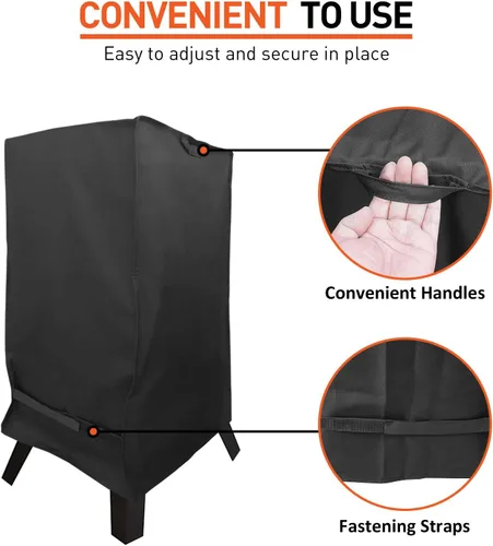Vista 3 de Arcedo Funda para ahumador eléctrico de 30 pulgadas para ahumador Masterbuild, cubierta de parrilla impermeable resistente al agua, cubierta