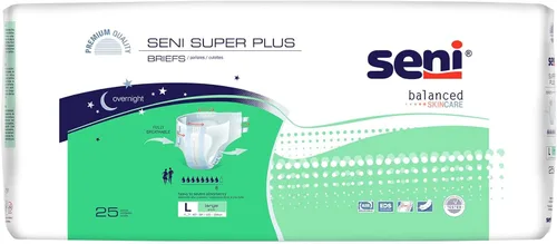 Vista 11 de Seni Super Plus - Calzoncillos unisex para incontinencia para adultos con pestañas, talla M (30-43 pulgadas), 50 unidades (2 paquetes de 25)