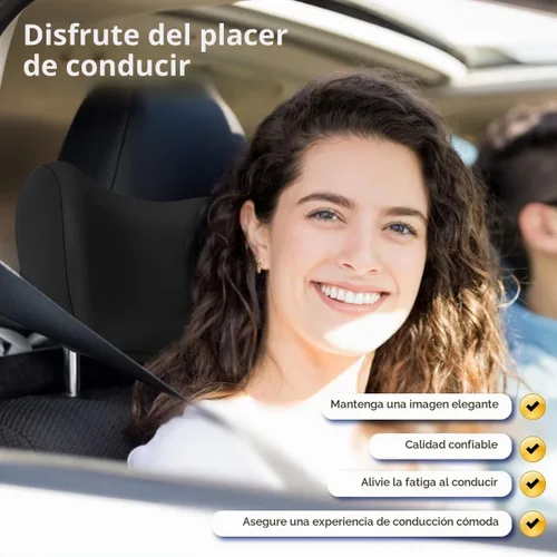 Vista 3 de 2 almohadas para el cuello del automóvil, ultra cómodas para conducir, almohada suave para reposacabezas de automóvil como nubes, hace que tu