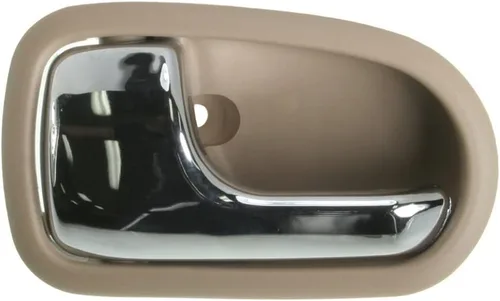 Vista 25 de TRQ Manija de puerta interior delantera izquierda cromada y negra para el lado del conductor compatible con Ford F-150 2012-2014