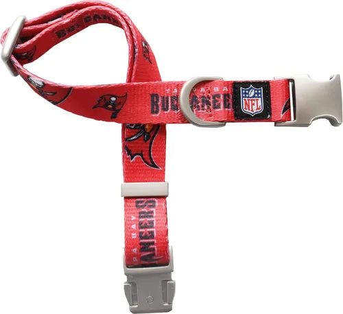 Vista 8 de Littlearth NFL Detroit Lions Pet Premium Collar, Team Color, Small 14-Color del