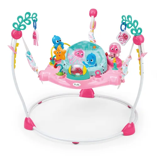 Vista 13 de Baby Einstein Ocean Explorers Airplane Adventure Centro de actividades saltador interactivo 2 en 1 para bebé con luces a partir de 6 meses
