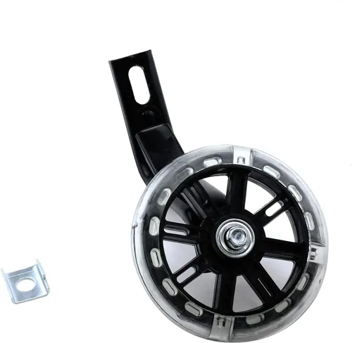 Vista 8 de Par de ruedas auxiliares de bicicleta para niños, accesorios para bicicletas de 12 "14" 16", ruedas de entrenamiento flash