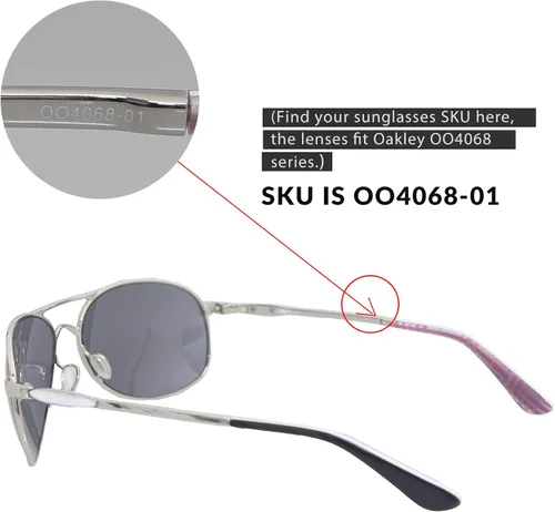 Vista 6 de Walleva Lentes de repuesto para gafas de sol Oakley Given - Varias opciones disponibles