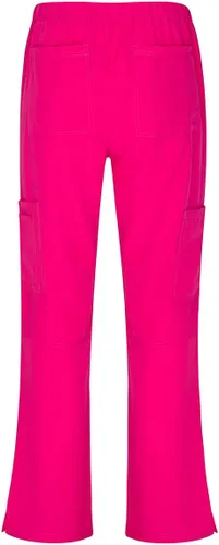 Vista 5 de Natural Uniforms - Conjunto fresco y elástico de camiseta con cuello en V y pantalón tipo cargo para mujer