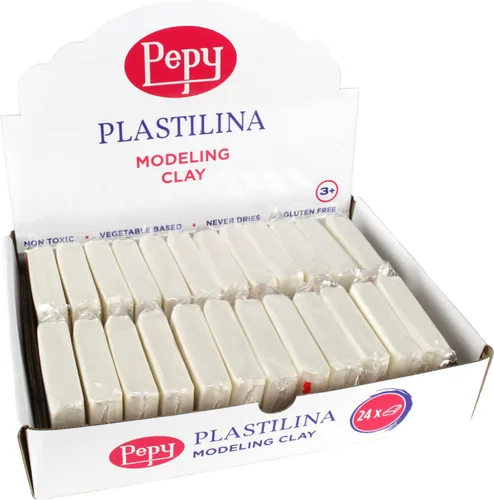 Vista 14 de Pepy Plastilina - Arcilla de modelado reutilizable y que no se seca; juego de 24 barras, 1.4 onzas cada una, perfecta para proyectos de arte y Negro