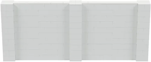 Vista 238 de EverBlock Kit de pared de 5 x 4 pies Bloques de construcción modulares Sistema de pared para edificios, pantallas y estructuras Divisor