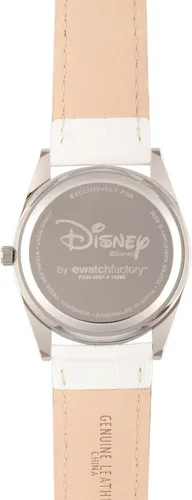 Vista 3 de Disney Reloj de cuarzo analógico redondo con purpurina para adultos Blanco