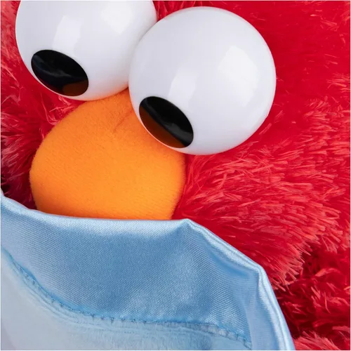 Vista 8 de GUND Sesame Street - Peluche animado oficial de Peek-a-Boo Elmo de Muppet de Plaza Sésamo, juguete sensorial de felpa prémium para edades de 18 Azul