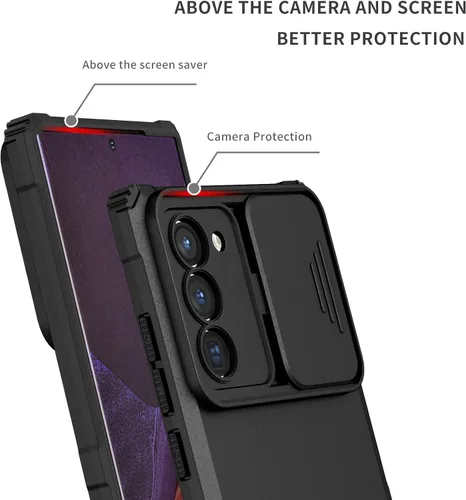 Vista 6 de Asuwish Funda de teléfono para Samsung Galaxy Note 20 Glaxay Note20 5G con protector de pantalla y cubierta deslizante para cámara con función
