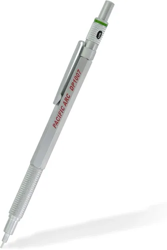 Vista 14 de Pacific Arc Chromagraph Lápiz mecánico de metal de 0.3 mm con indicador de calibre de lápiz incorporado, lápiz de plomo para dibujo, bocetos y dibujo