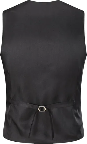 Vista 6 de Chaleco de traje de negocios para hombre, chaleco formal ajustado