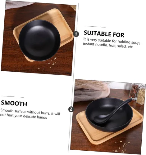 Vista 5 de UPKOCH Ramen Bowl Set 5.5 in Tazones de sopa Tazones de fideos Tazones de arroz Tazones de cocina Vajilla Casa Restaurante