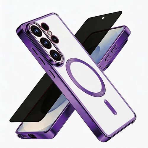 Vista 39 de Misscase Funda MagSafe compatible con iPhone 12 Pro Max con protector de lente de cámara, protección completa, funda magnética transparente