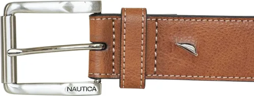 Vista 2 de Nautica Cinturón de mezclilla con logotipo en relieve para hombre