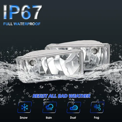 Vista 6 de Conjunto de luces antiniebla para Chevy Silverado 2007 2008 2009 2010 2011 2012 2013 2014 2015 Kit de repuesto para Avalanche 2007-2013, Suburban
